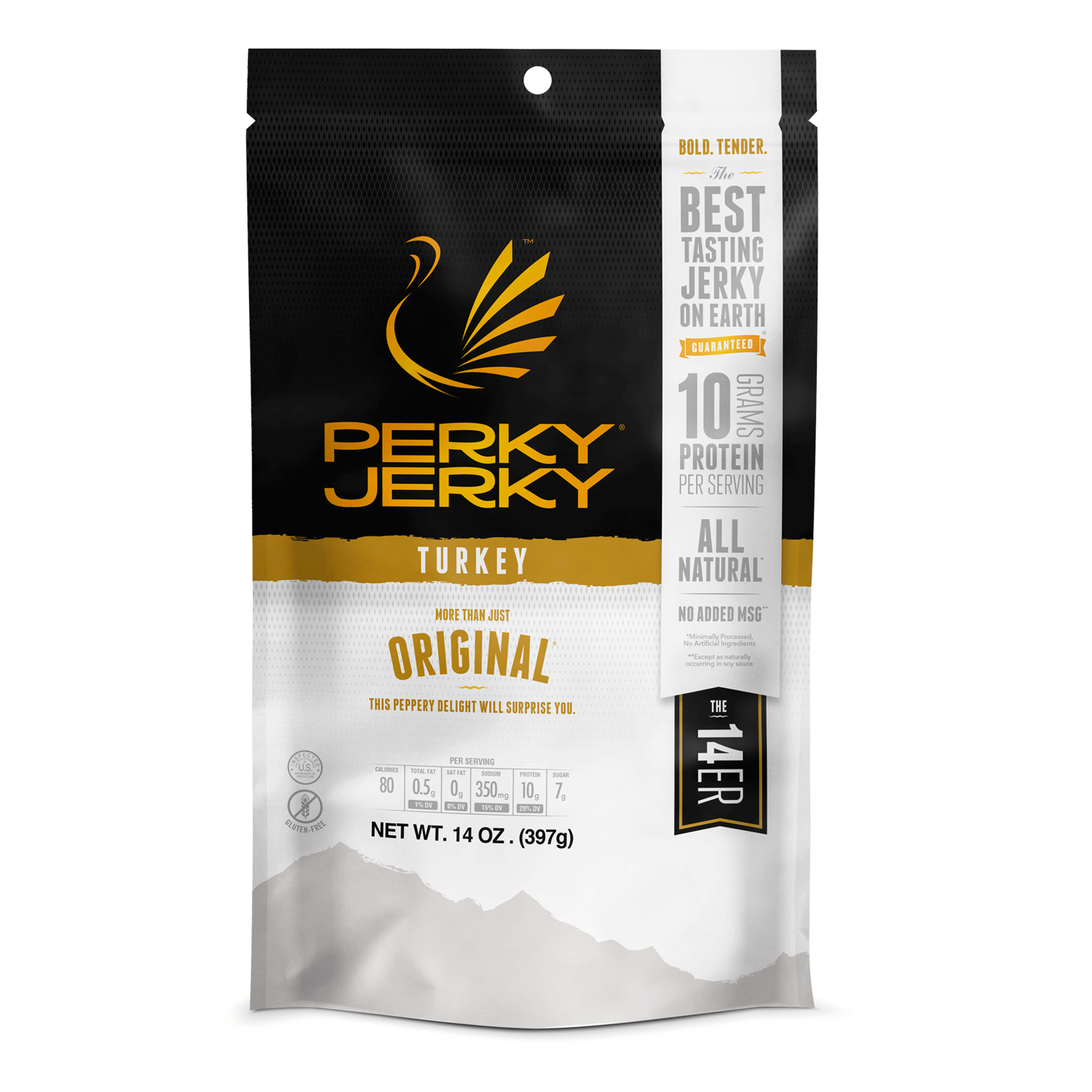 Perky Jerky More Than Just Original Turkey 14oz Bag